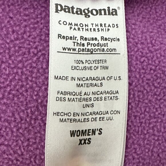 PATAGONIA Synchilla fleece Snap-T pullover - women's size XXS pink aqua 25455 - Picture 8 of 9